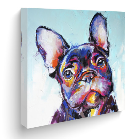 QUADRO EM TELA BULLDOG 1423 - VARIAS MEDIDAS DISPONIVEIS