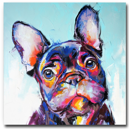 QUADRO EM TELA BULLDOG 1423 - VARIAS MEDIDAS DISPONIVEIS