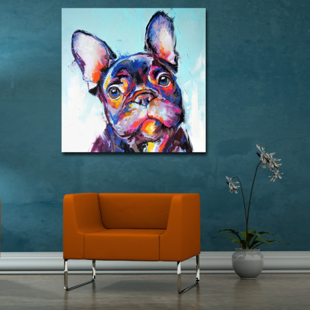 QUADRO EM TELA BULLDOG 1423 - VARIAS MEDIDAS DISPONIVEIS