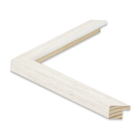 991blanco ancho 1,6 cm - Moldura en barra