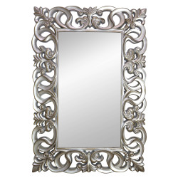ESPEJO DECORATIVO BERROCAL PLATA 88x128 cm