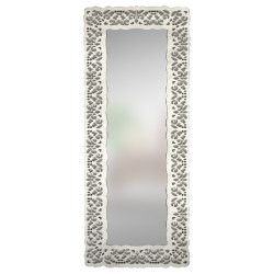 ESPEJO DE PARED MODELO TANGER COLOR BLANCO ENVEJECIDO