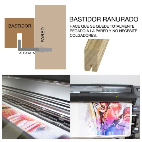 QUADRO EM TELA BULLDOG 1423 - VARIAS MEDIDAS DISPONIVEIS