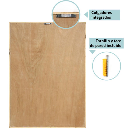 LINHA MODERNA DECORATIVA IMAGEM 3D COM QUADRO PRETO. MODELO 307 FOLHAS