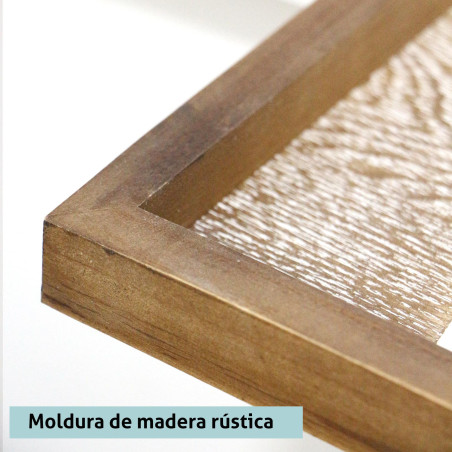 LINHA MODERNA DECORATIVA IMAGEM 3D COM QUADRO PRETO. MODELO 307 FOLHAS