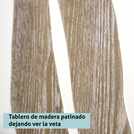 LINHA MODERNA DECORATIVA IMAGEM 3D COM QUADRO PRETO. MODELO 307 FOLHAS