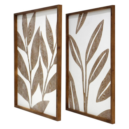 LINHA MODERNA DECORATIVA IMAGEM 3D COM QUADRO PRETO. MODELO 307 FOLHAS