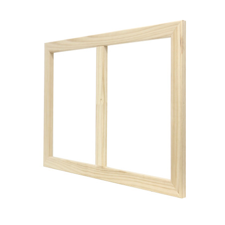 Estrutura com barra transversal para tela de madeira 60 Marina sem tecido - 60M 130 × 81 cm cm medida externa