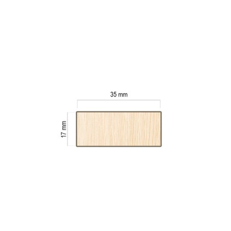 Estrutura com barra transversal para tela de madeira 60 Marina sem tecido - 60M 130 × 81 cm cm medida externa